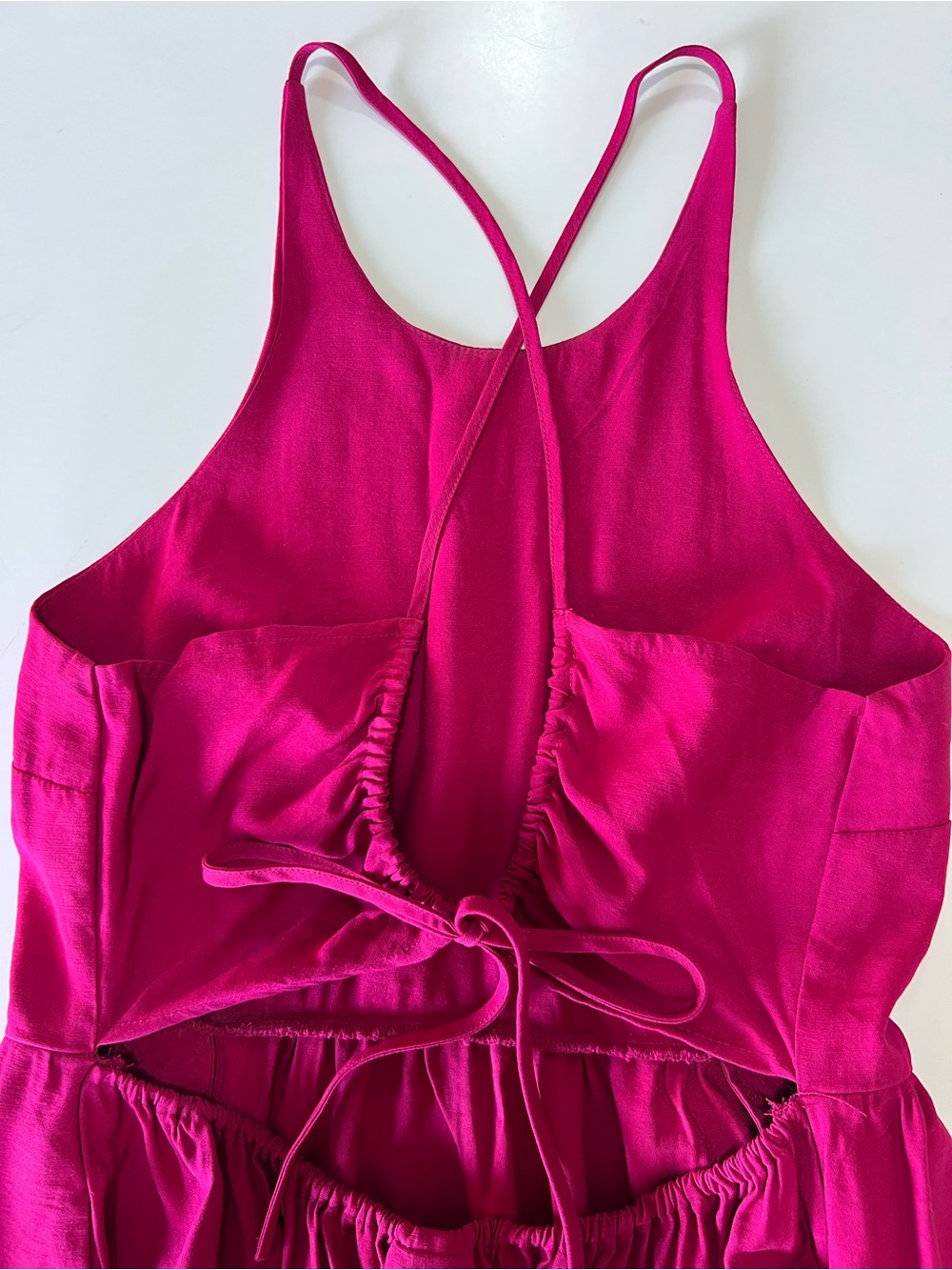 A New Day Fuchsia Pink Sleeveless Open back Dress